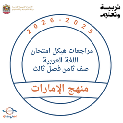 مراجعات هيكل اللغة العربية للصف الثامن الفصل الثالث 2026