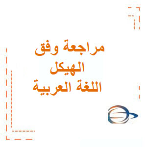 مراجعة إمتحانية لغة عربية صف ثامن فصل أول وفق الهيكل