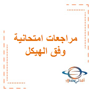 مراجعات امتحانية وفق الهيكل عربي حادي عشر فصل اول