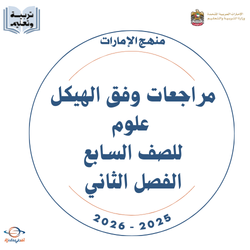 مراجعات وفق الهيكل علوم للصف السابع الفصل الثاني 2026